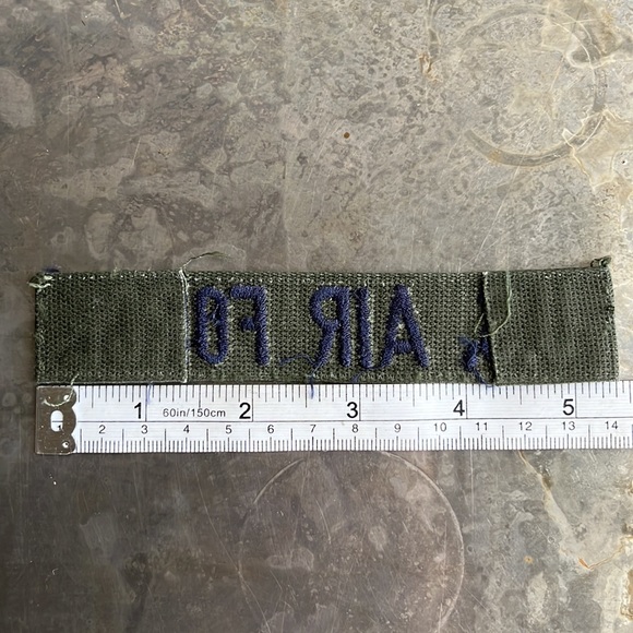 U.S. AIR FORCE embroidered tape patch - vintage - Picture 10 of 10